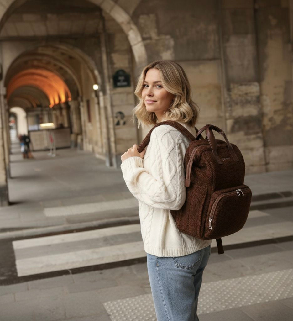 Drymon® Luiertas rugzak - Teddy Walnut