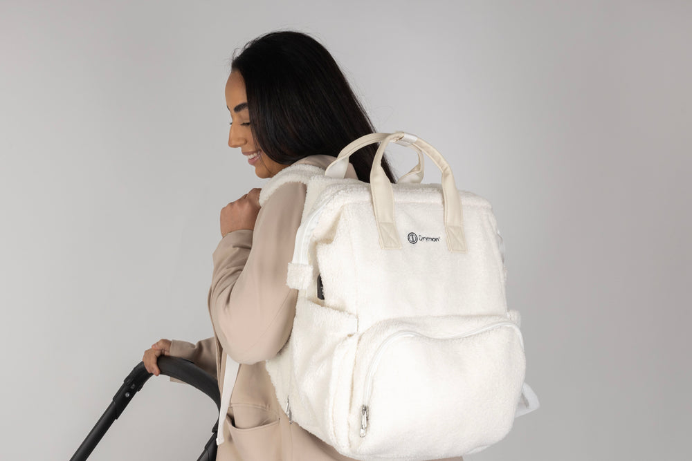 Drymon® Luiertas rugzak - Teddy Snow-White