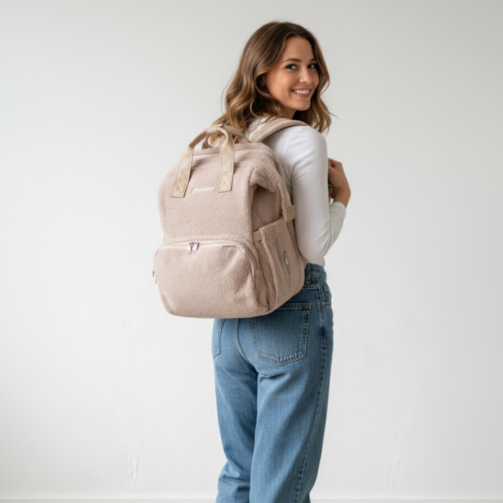 Drymon® Luiertas rugzak - Teddy Almond